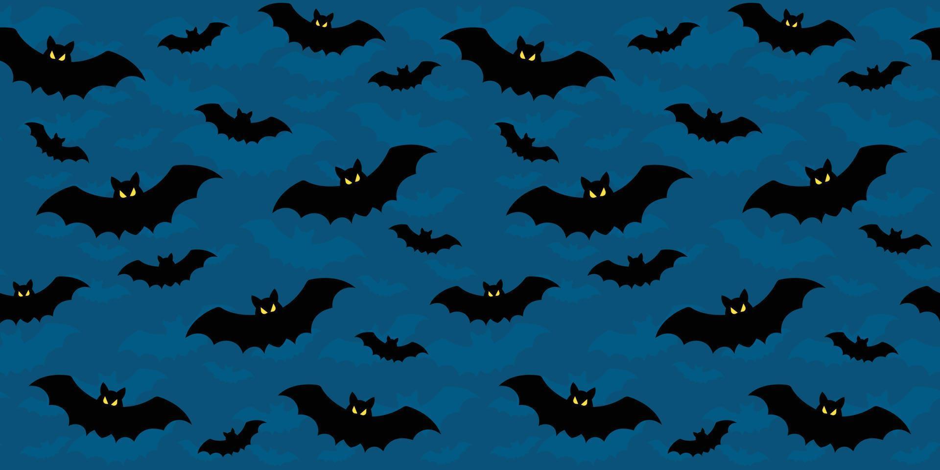 fondo de murciélago transparente azul para halloween vector