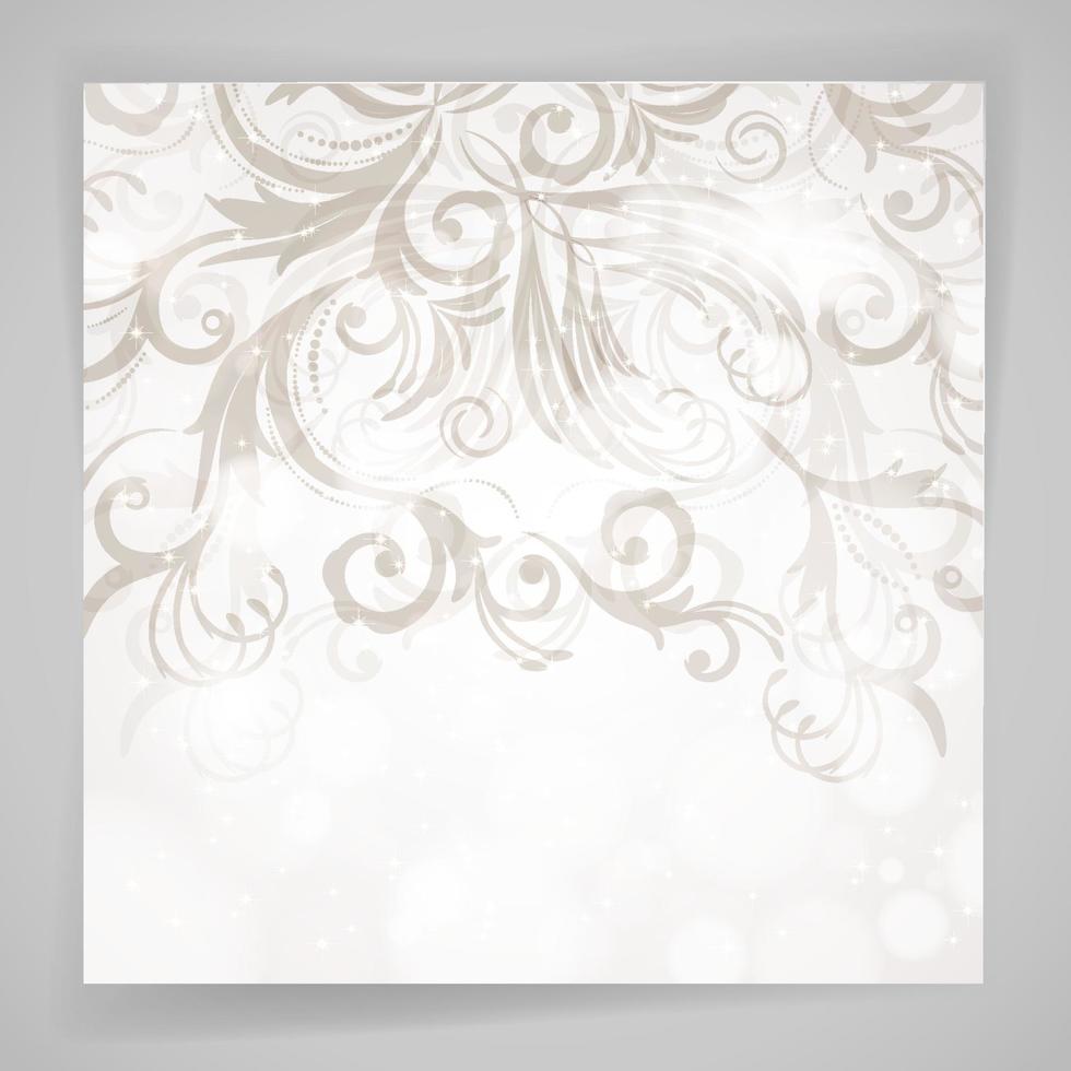 Abstract vector floral background with oriental flowers.