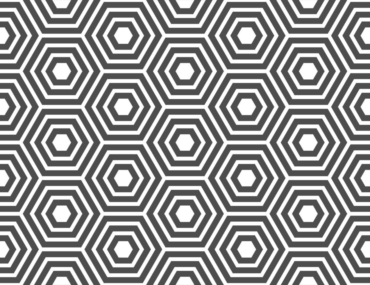 Hexagon seamless pattern vector