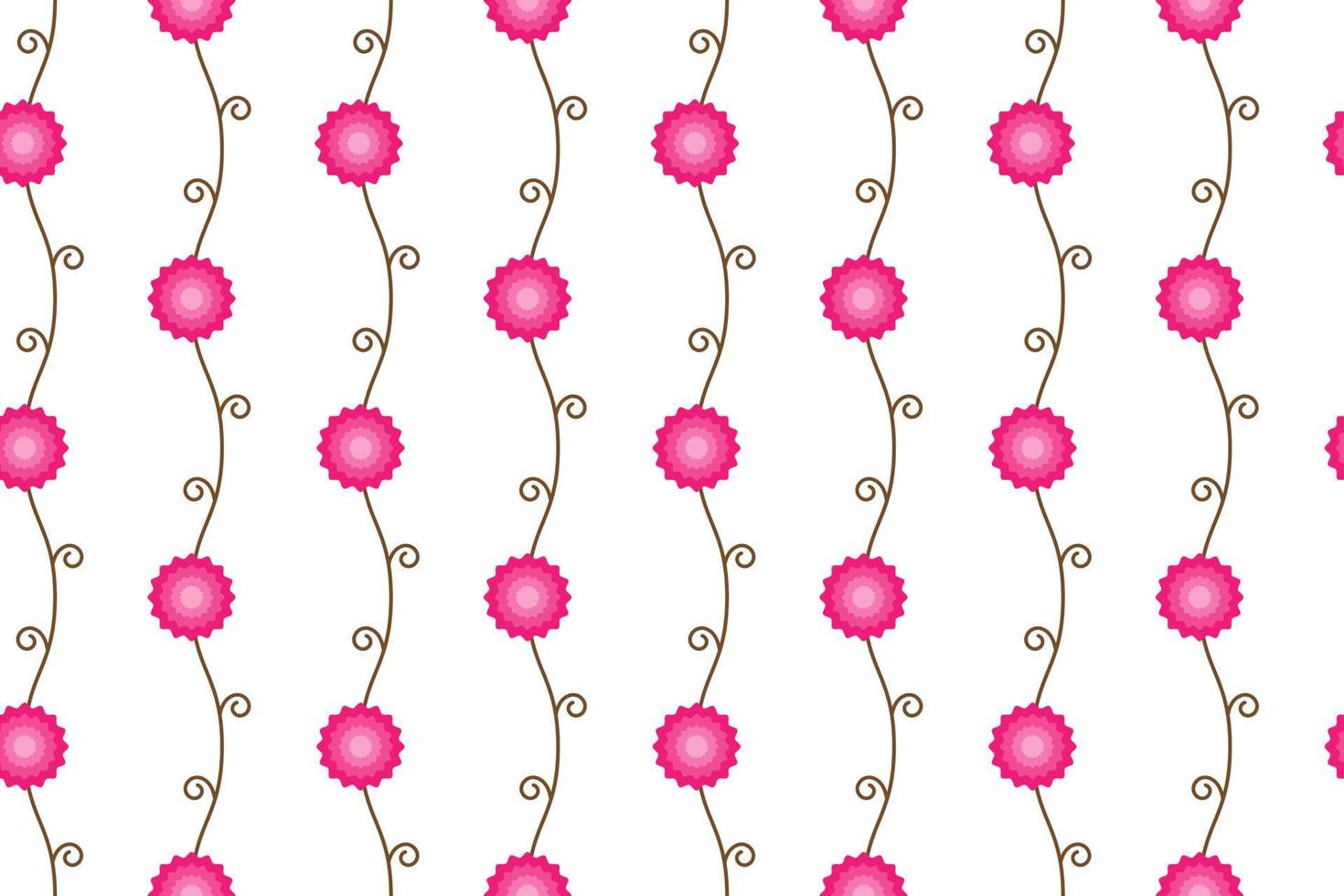 Branch flower seamless pattern vector