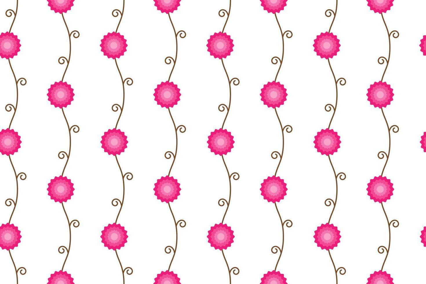 Branch flower seamless pattern vector