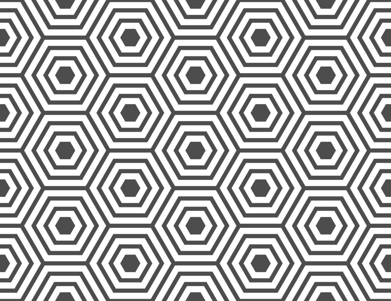 Hexagon seamless pattern vector