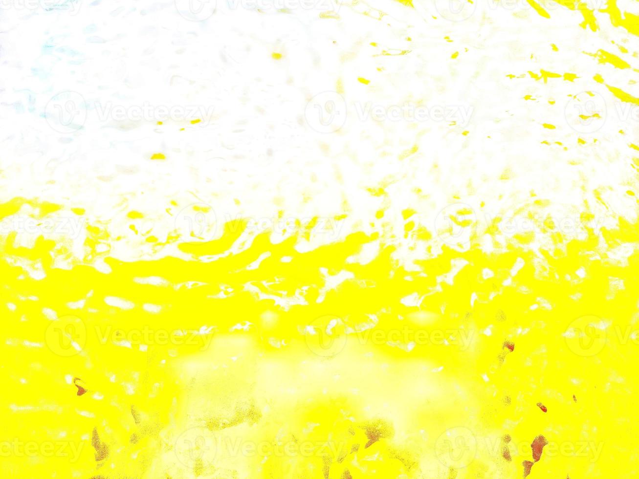 Defocus blurred transparent blue colored clear calm water surface texture with splashes and bubble photo