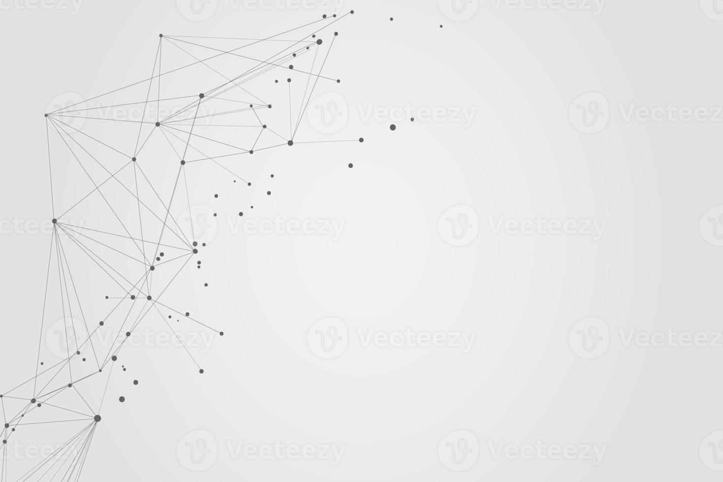 Abstract connecting dots, Polygonal background, connection technology design, photo