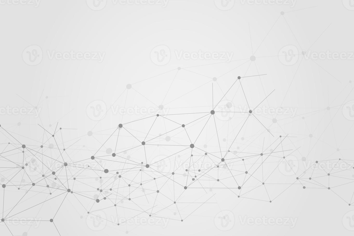 Abstract connecting dots, Polygonal background, connection technology design, photo