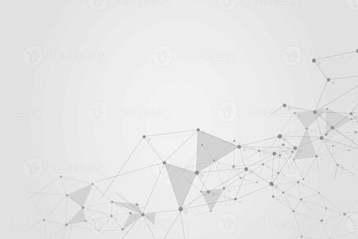 Abstract connecting dots, Polygonal background, connection technology design, photo