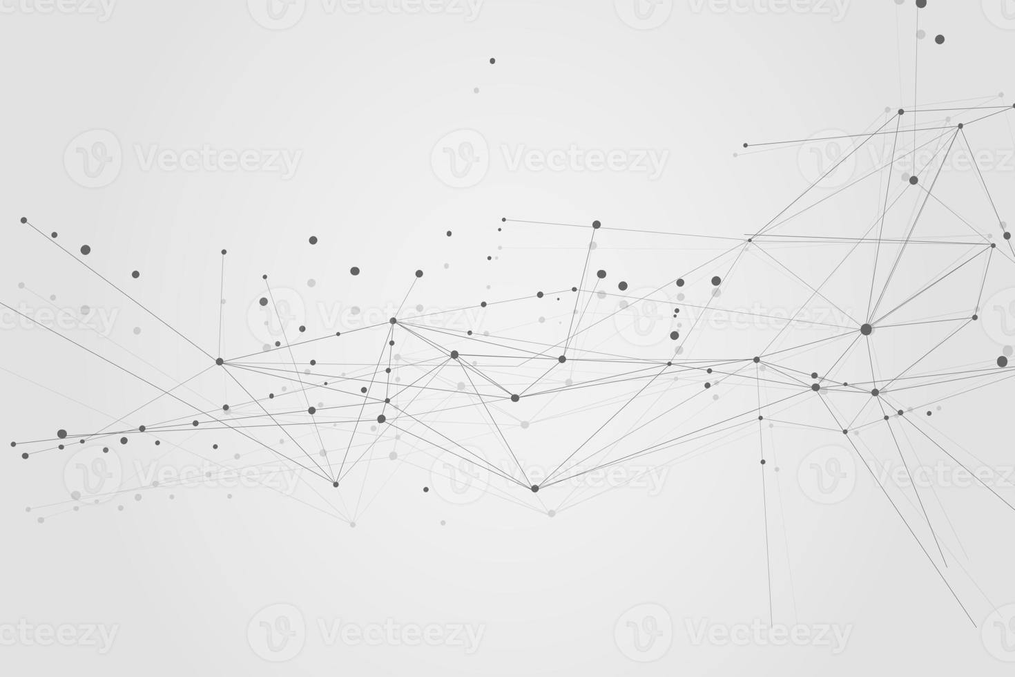 Abstract connecting dots, Polygonal background, connection technology design photo