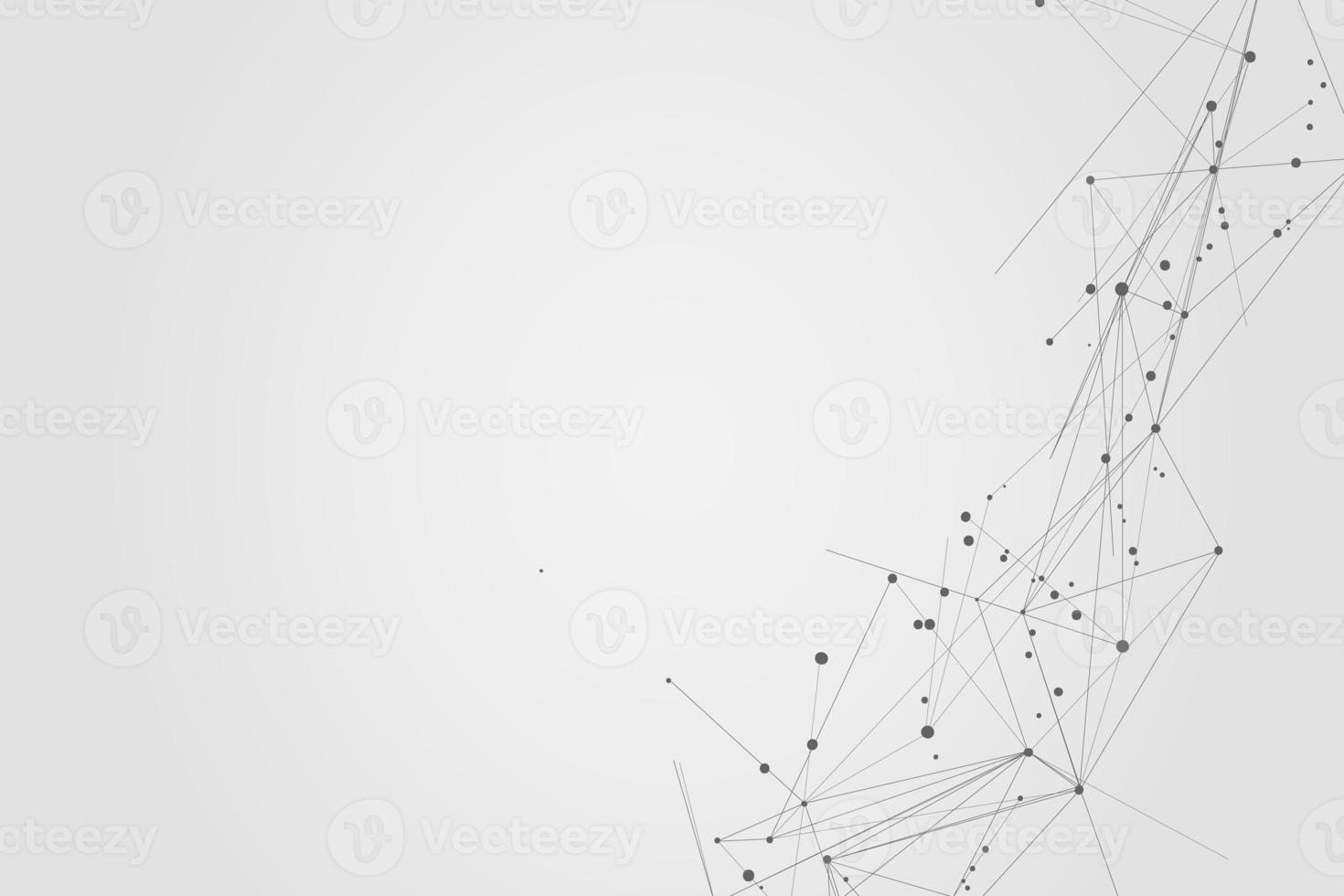 Abstract connecting dots, Polygonal background, connection technology design, photo