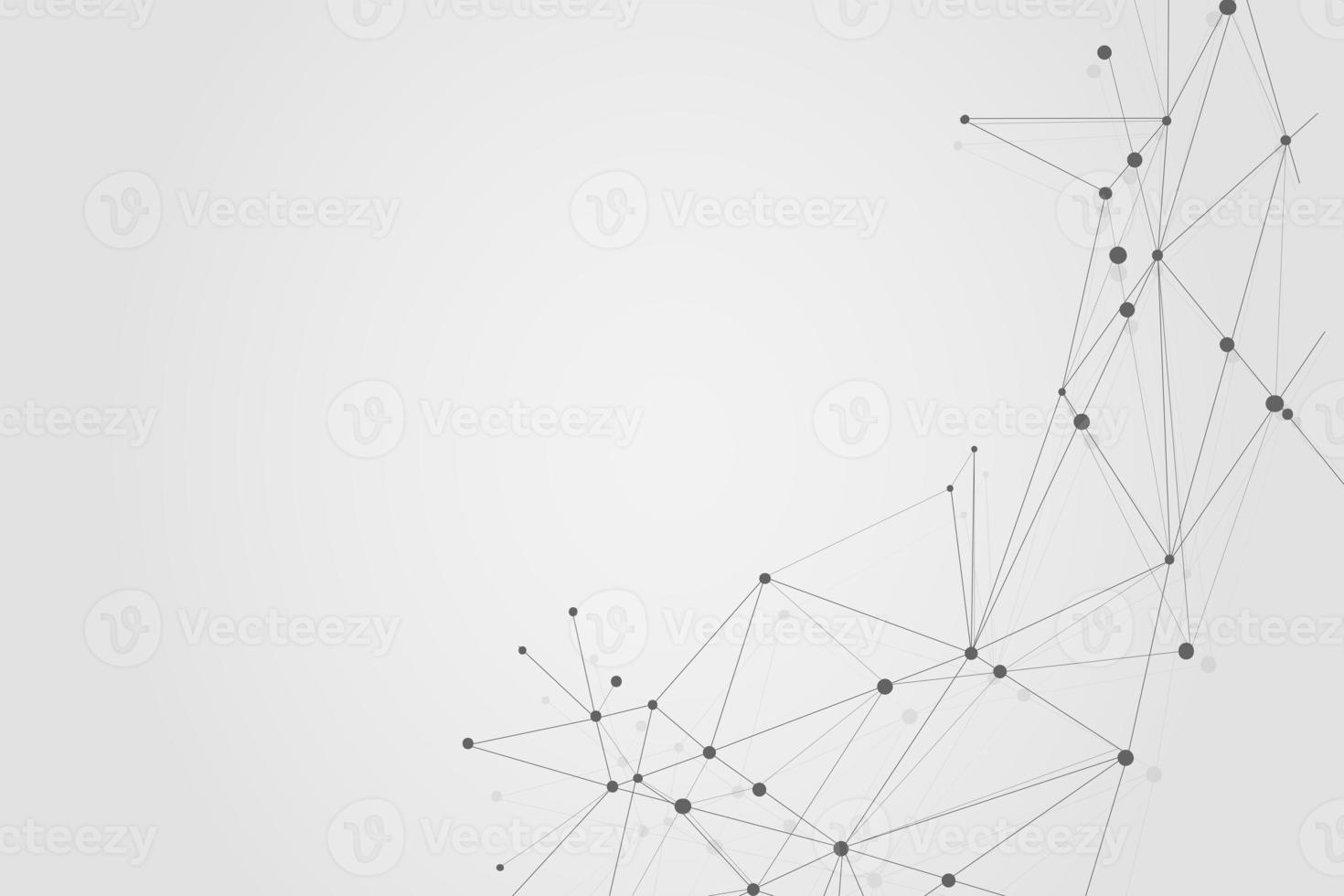 Abstract connecting dots, Polygonal background, connection technology design, photo