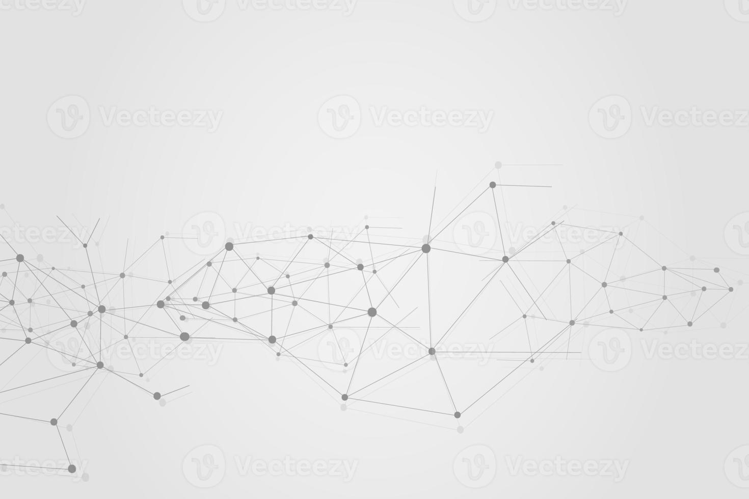 Abstract connecting dots, Polygonal background, connection technology design, photo