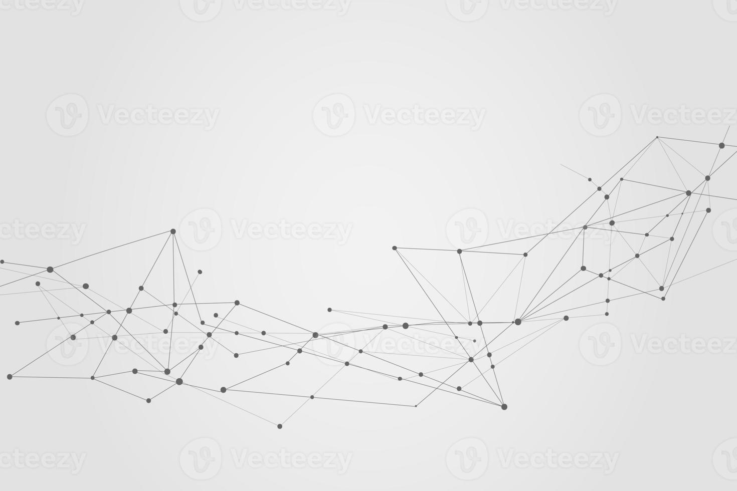 Abstract connecting dots, Polygonal background, connection technology design, photo
