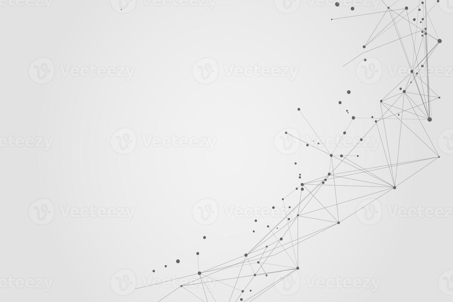 Abstract connecting dots, Polygonal background, connection technology design, photo