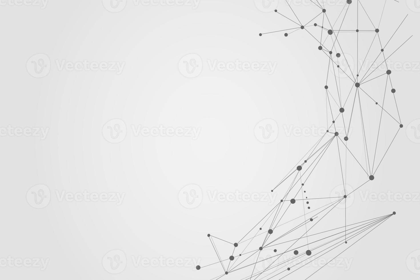 Abstract connecting dots, Polygonal background, connection technology design, photo