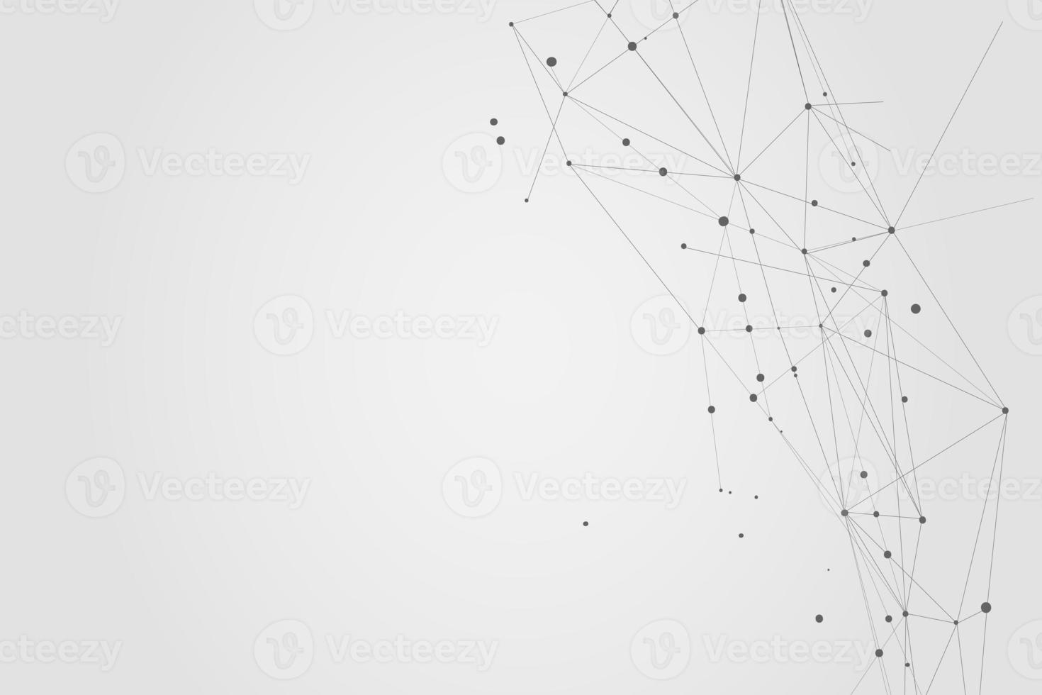 Abstract connecting dots, Polygonal background, connection technology design, photo