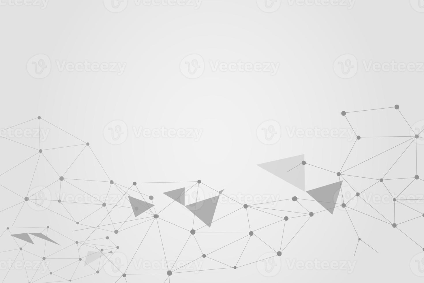 Abstract connecting dots, Polygonal background, connection technology design, photo