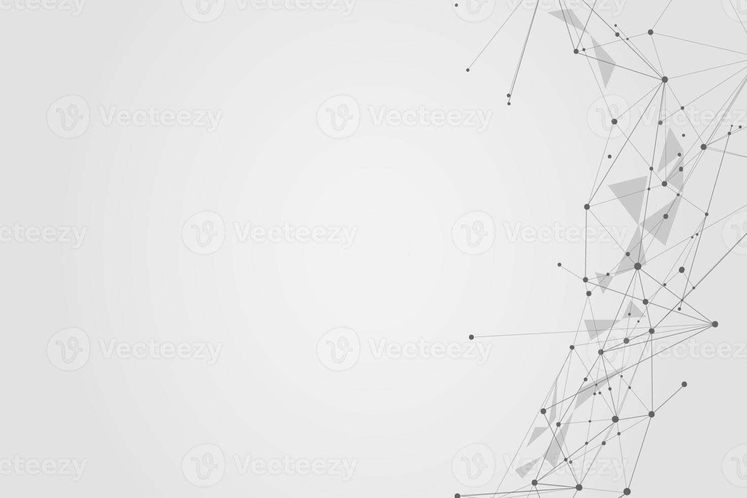 Abstract connecting dots, Polygonal background, connection technology design, photo
