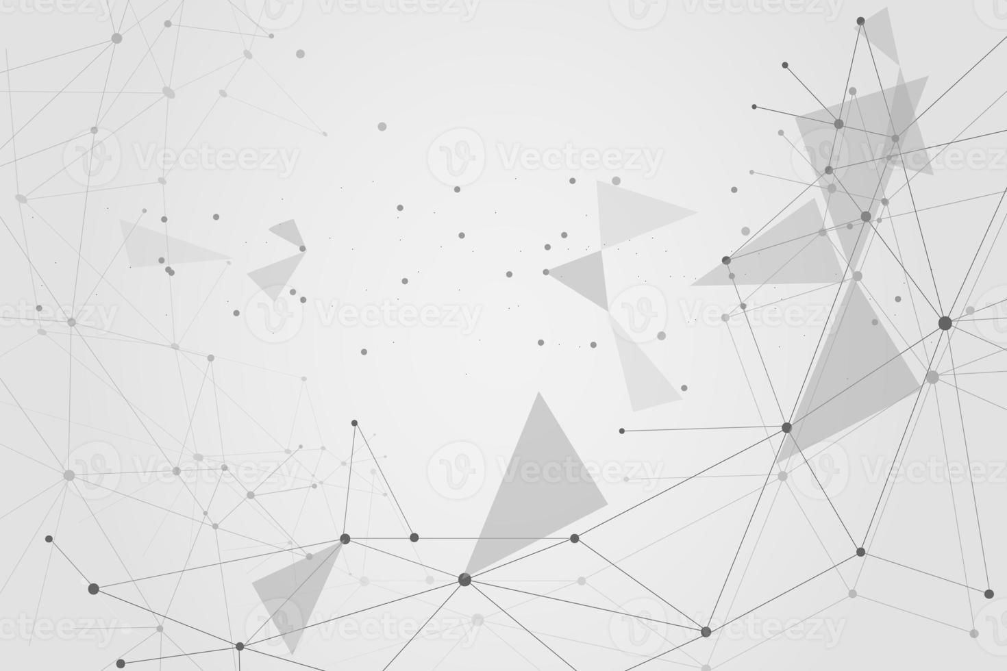 Abstract connecting dots, Polygonal background, connection technology design, photo
