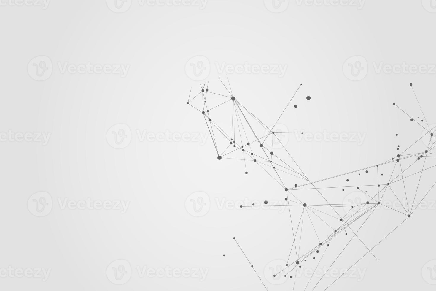 Abstract connecting dots, Polygonal background, connection technology design, photo