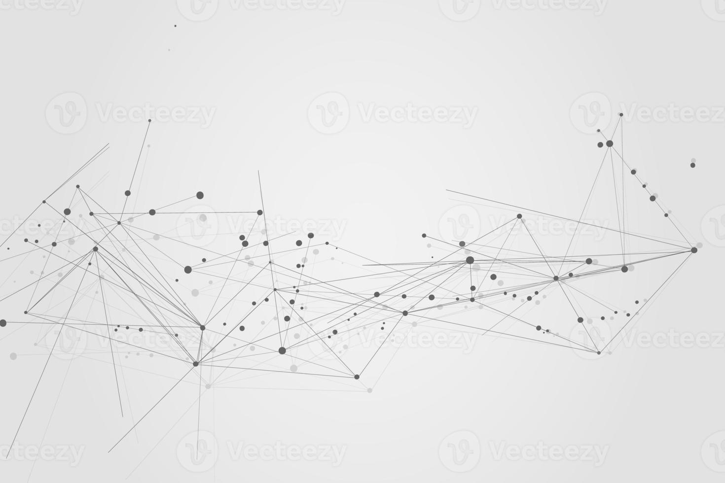Abstract connecting dots, Polygonal background, connection technology design photo