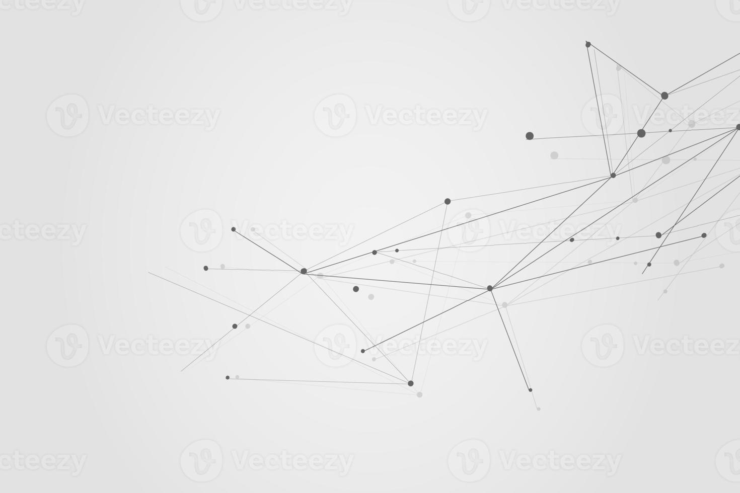 Abstract connecting dots, Polygonal background, connection technology design photo
