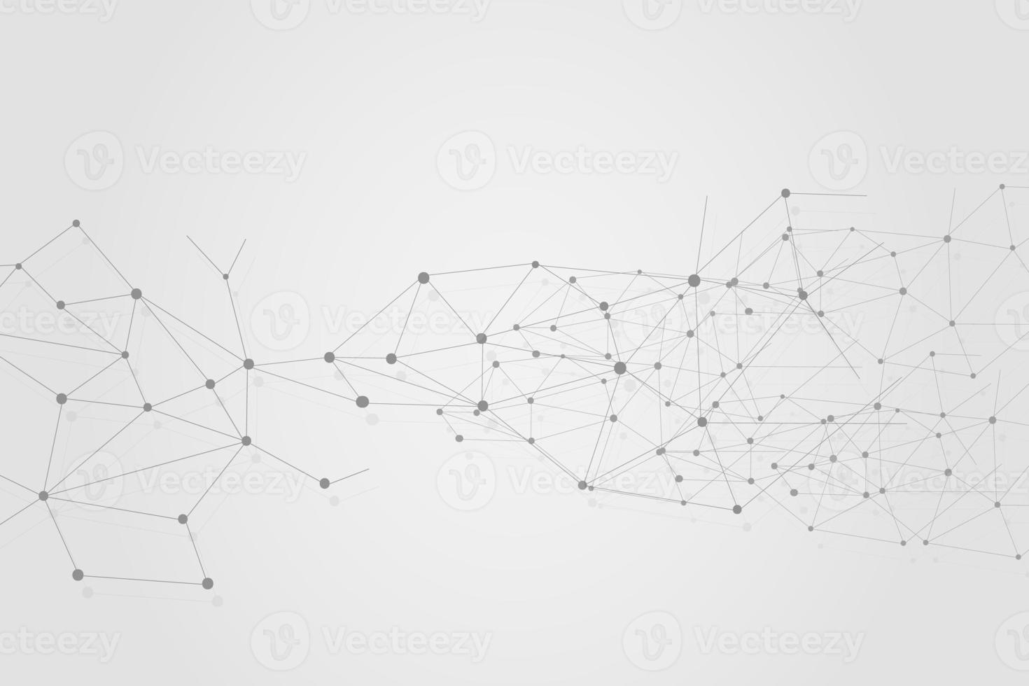 Abstract connecting dots, Polygonal background, connection technology design, photo