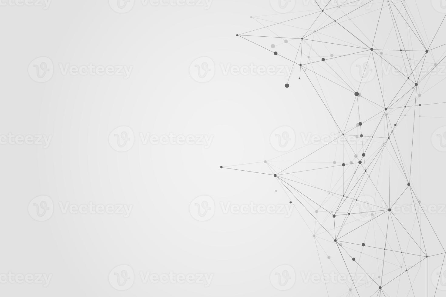 Abstract connecting dots, Polygonal background, connection technology design, photo