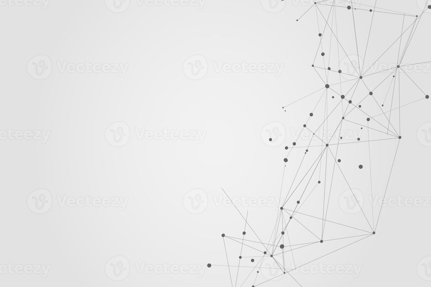 Abstract connecting dots, Polygonal background, connection technology design, photo