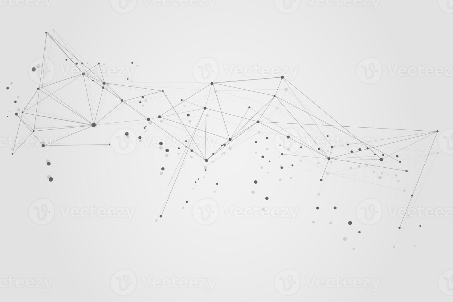 Abstract connecting dots, Polygonal background, connection technology design photo