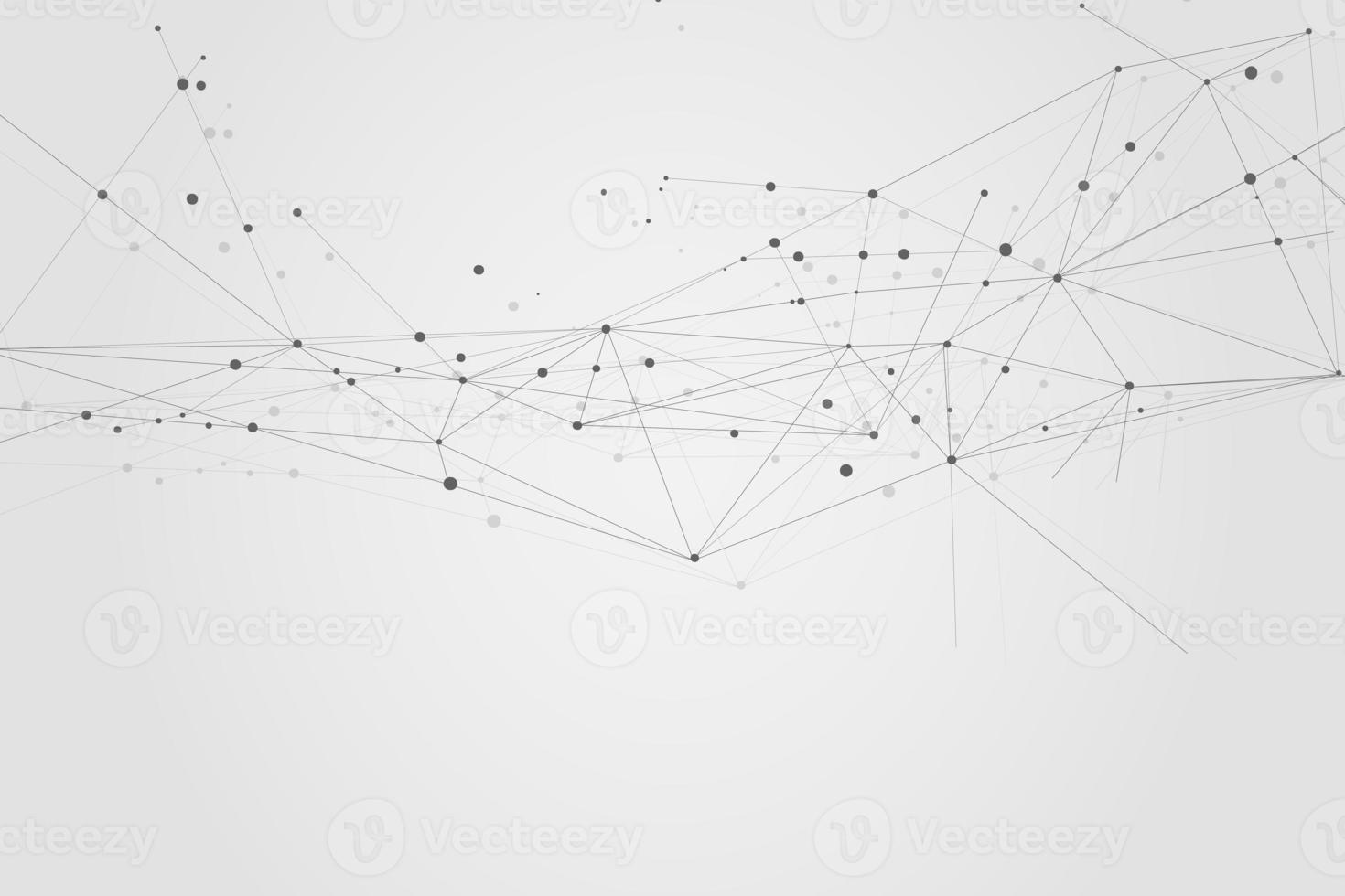 Abstract connecting dots, Polygonal background, connection technology design photo