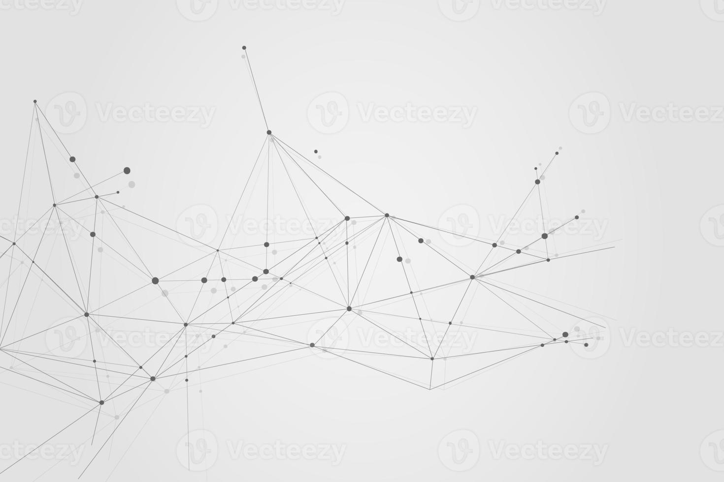 Abstract connecting dots, Polygonal background, connection technology design photo