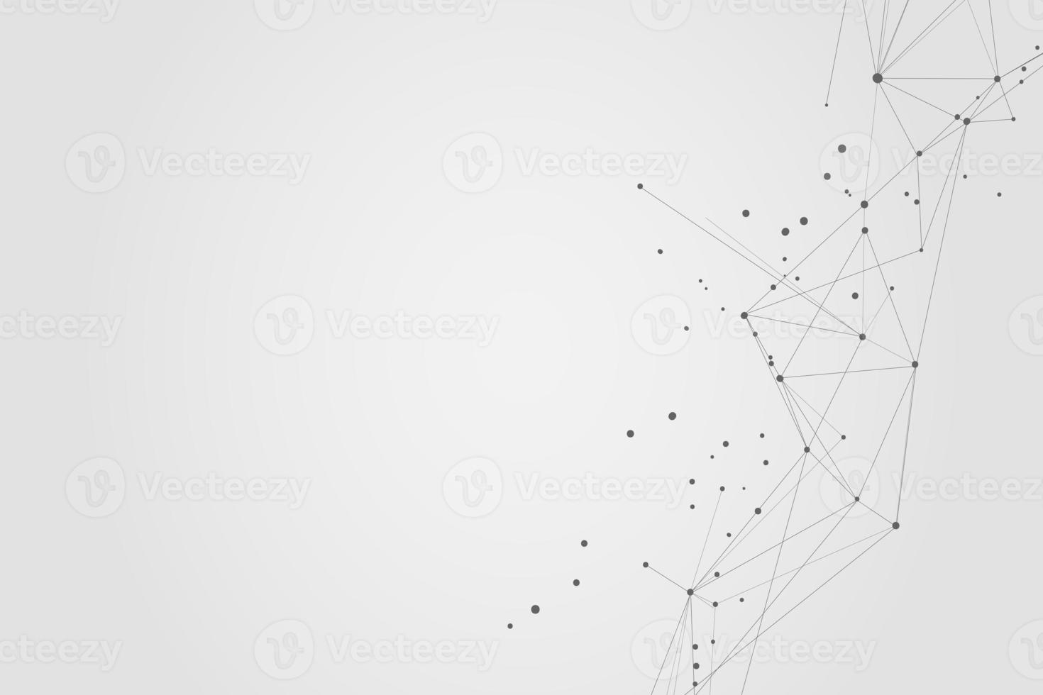 Abstract connecting dots, Polygonal background, connection technology design, photo