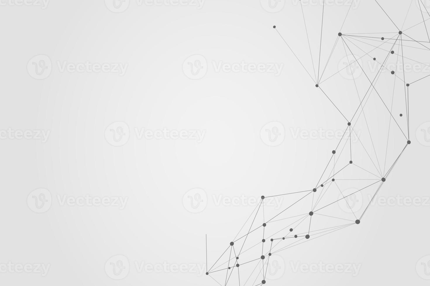 Abstract connecting dots, Polygonal background, connection technology design, photo