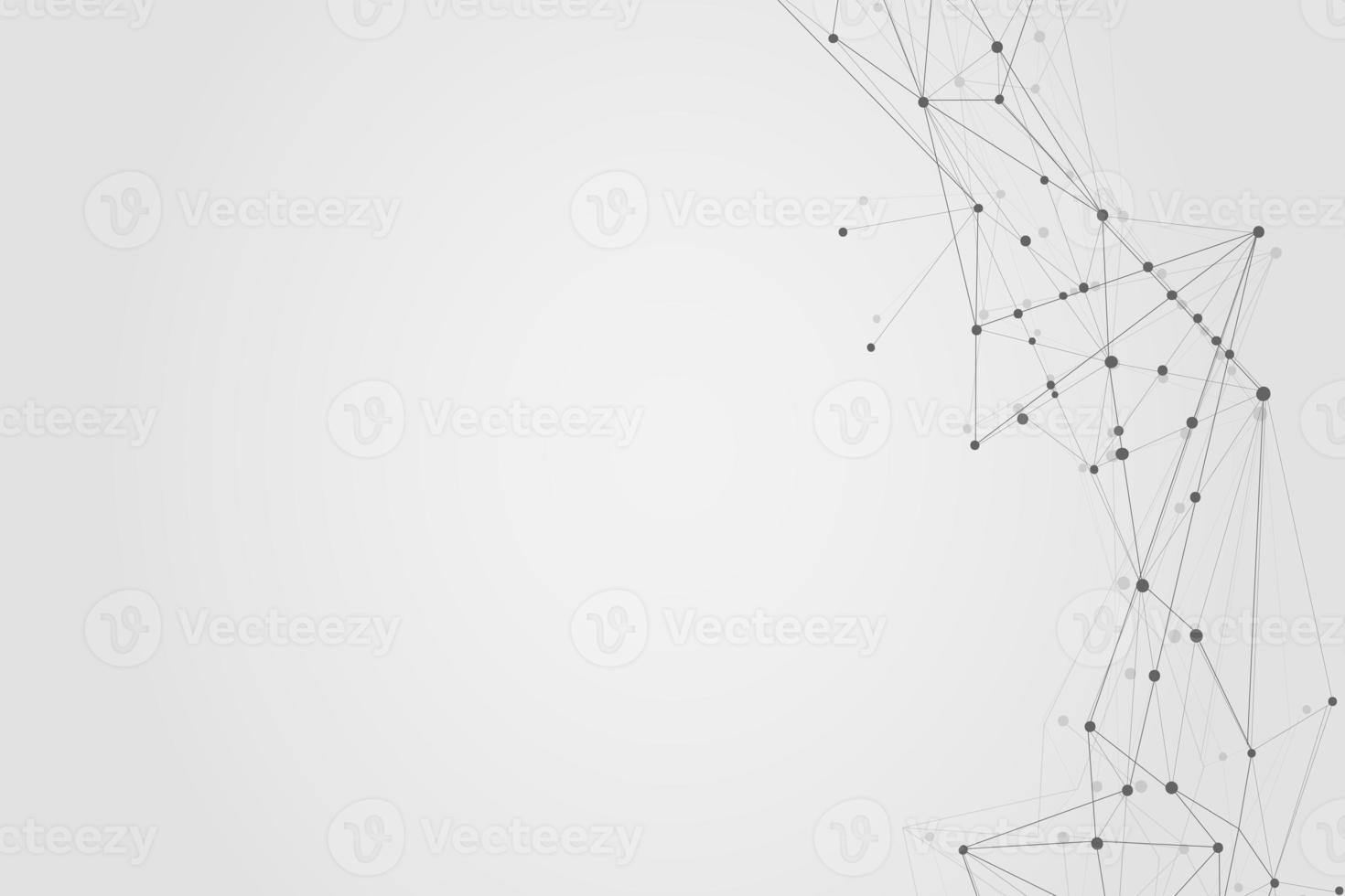 Abstract connecting dots, Polygonal background, connection technology design, photo