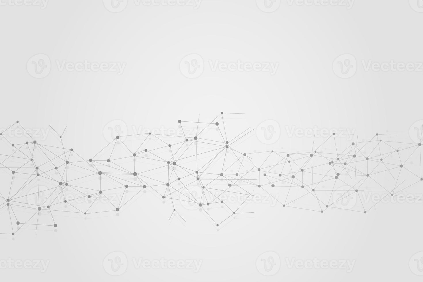 Abstract connecting dots, Polygonal background, connection technology design, photo