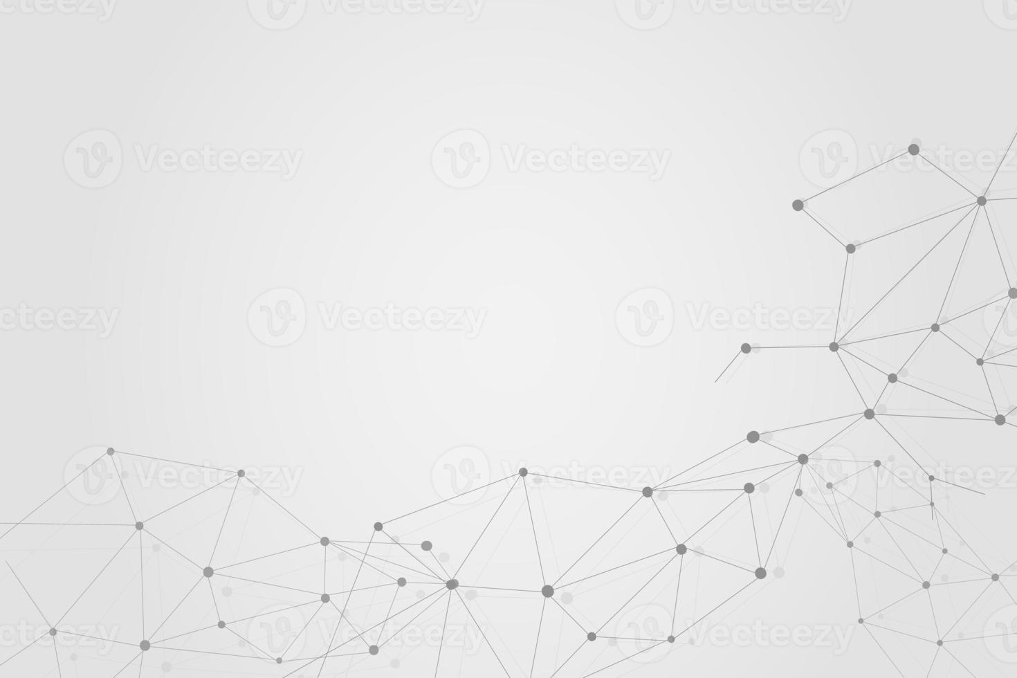 Abstract connecting dots, Polygonal background, connection technology design, photo