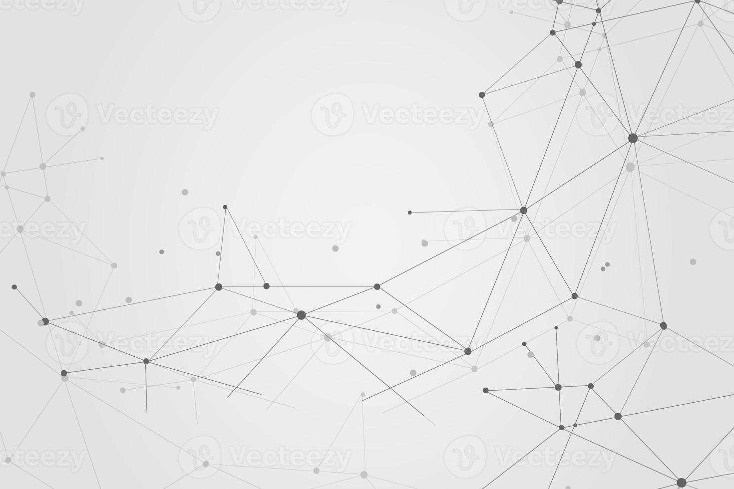 Abstract connecting dots, Polygonal background, connection technology design, photo