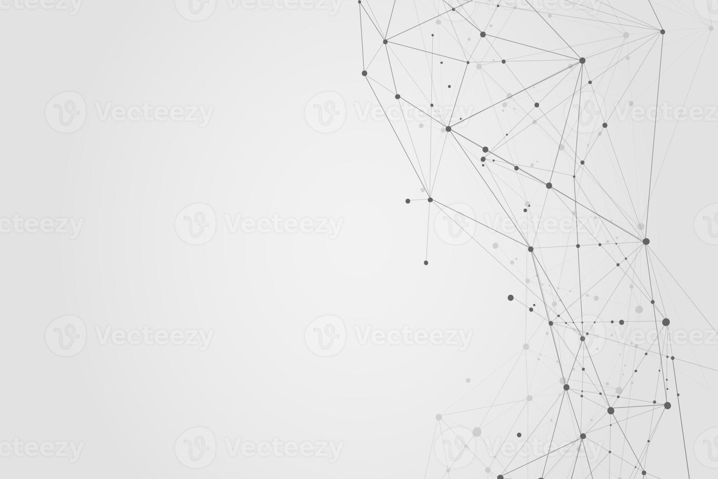 Abstract connecting dots, Polygonal background, connection technology design, photo