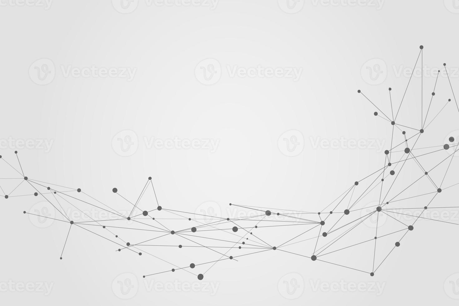 Abstract connecting dots, Polygonal background, connection technology design, photo