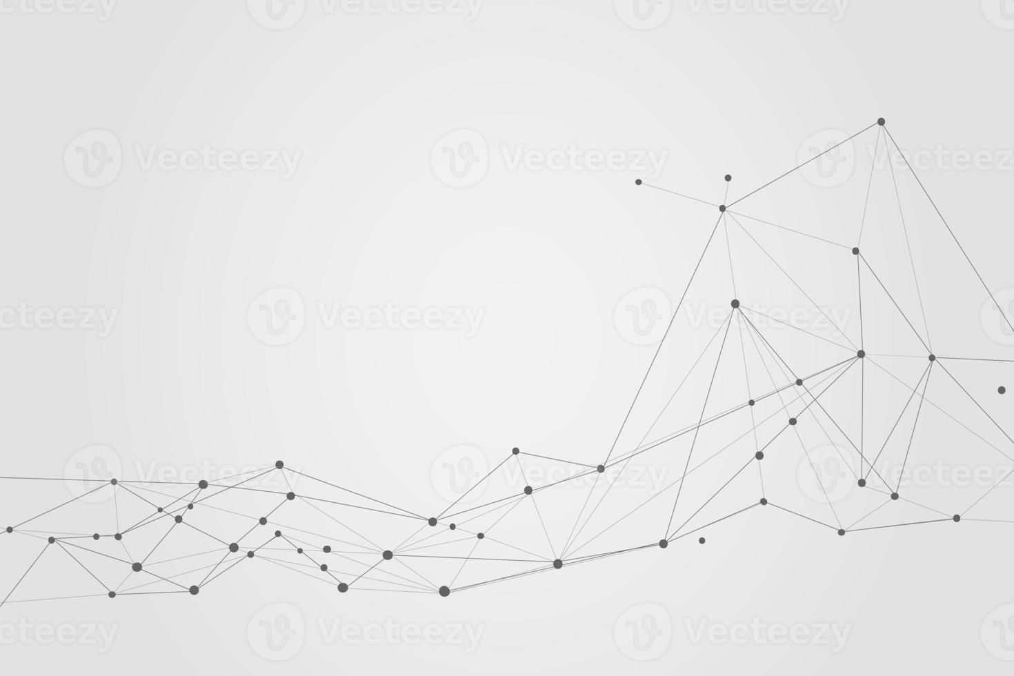 Abstract connecting dots, Polygonal background, connection technology design, photo