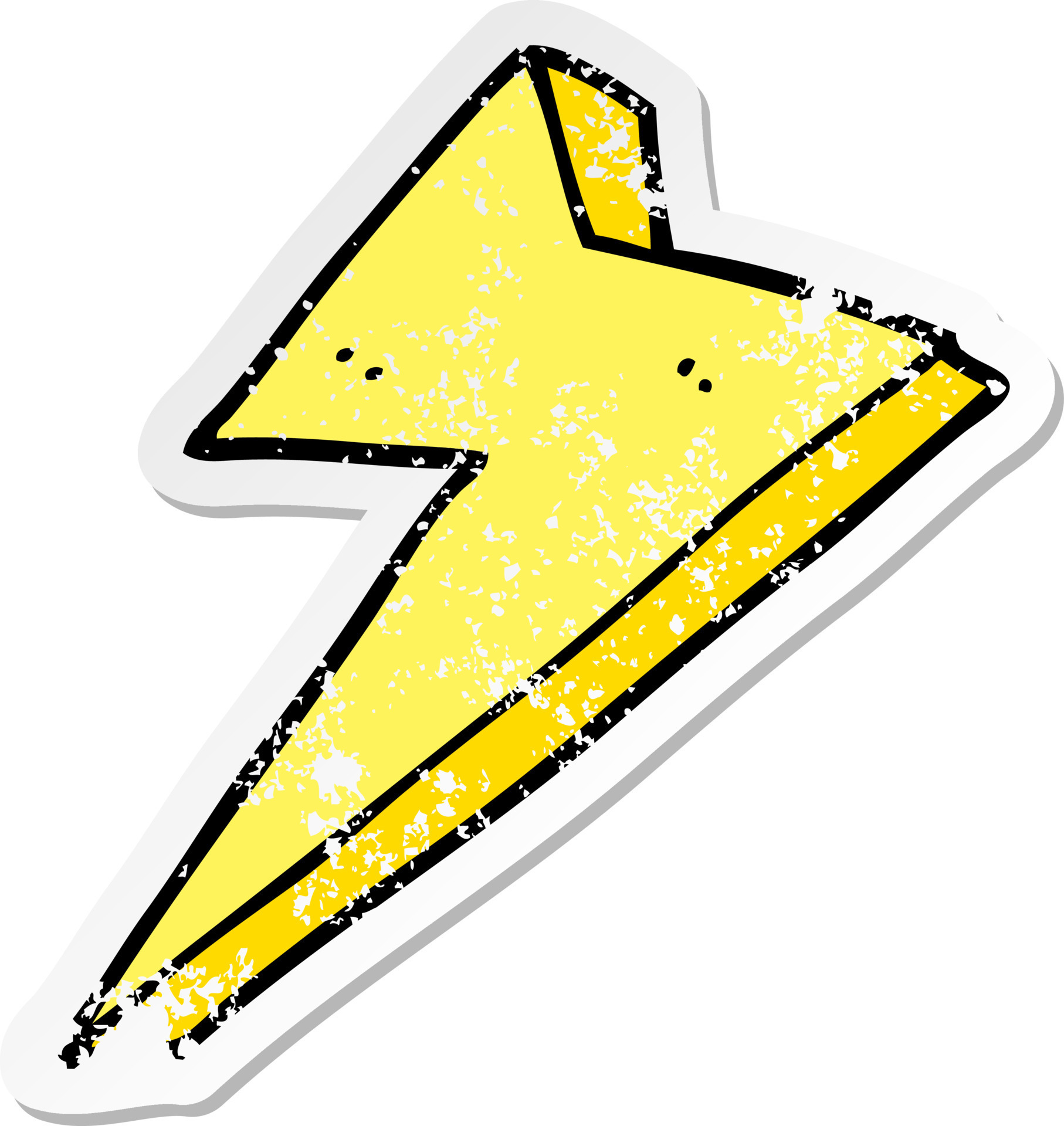 distressed sticker of a cartoon lightning 10555275 Vector Art at Vecteezy distressed sticker of a cartoon lightning 10555275 Vector Art at Vecteezy
