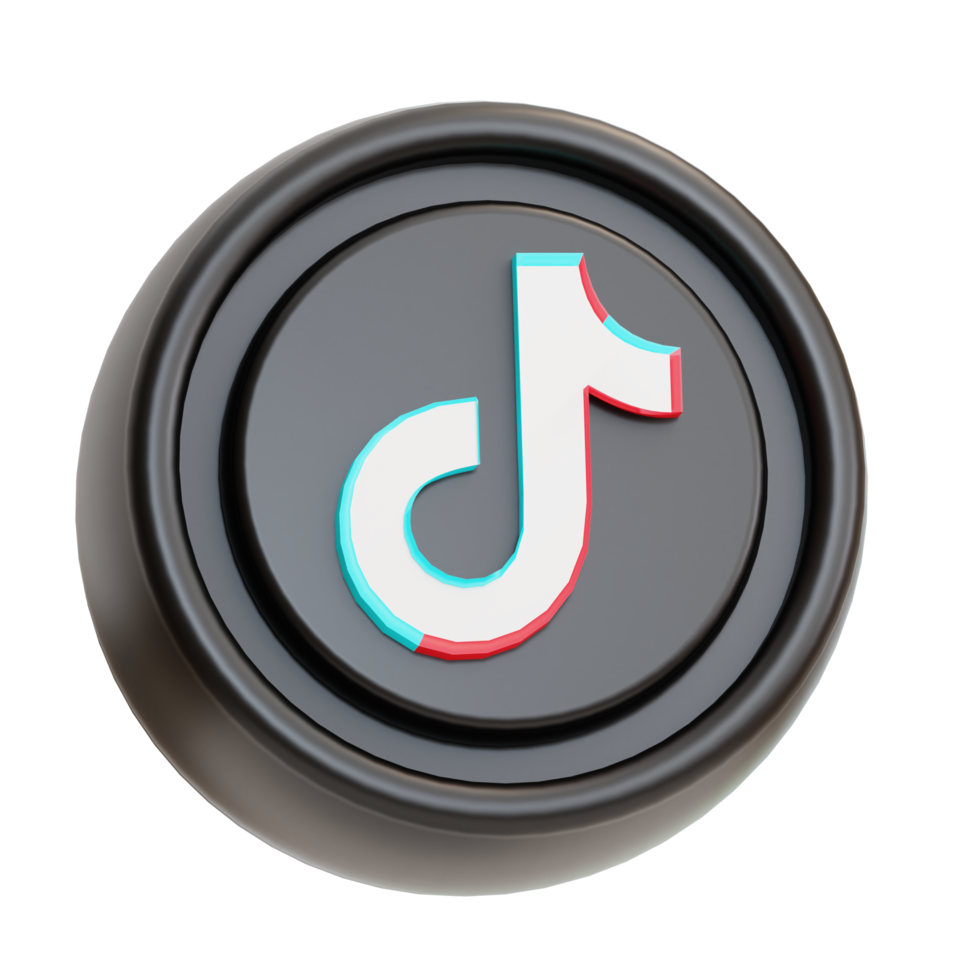 social media tiktok illustration 3d png