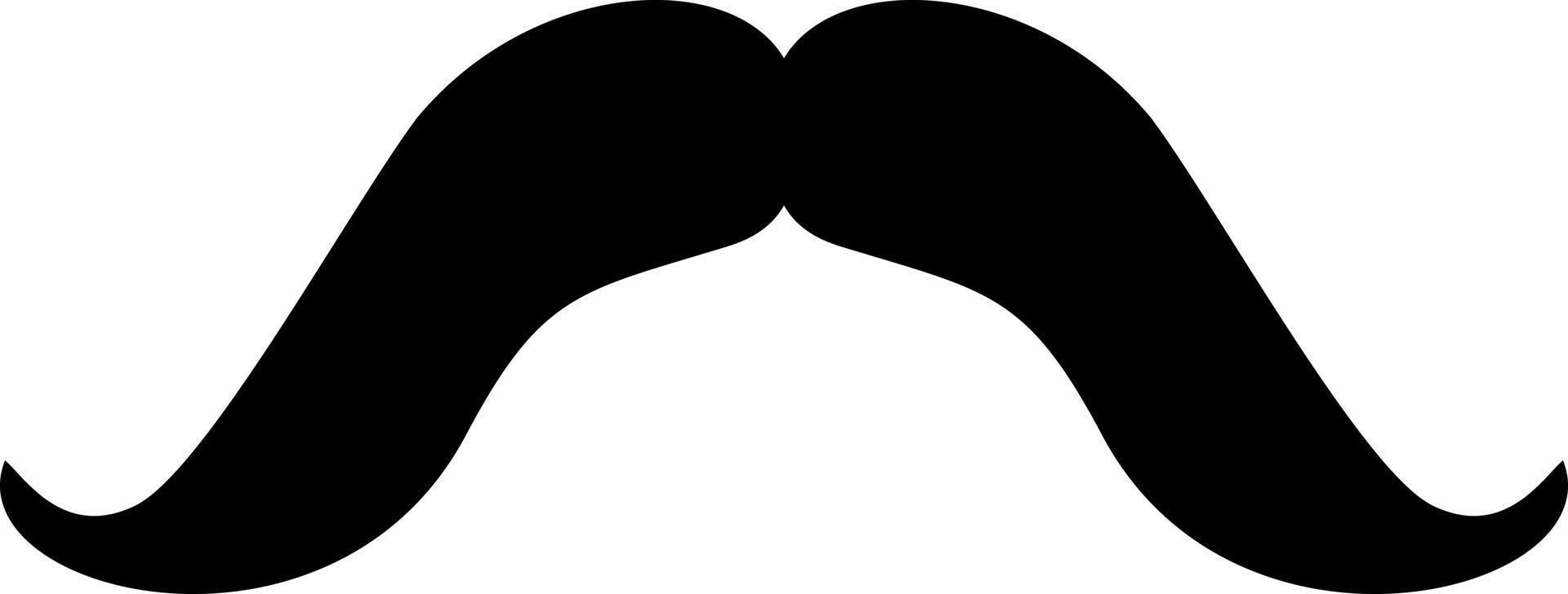 mustache icon in trendy flat style vector