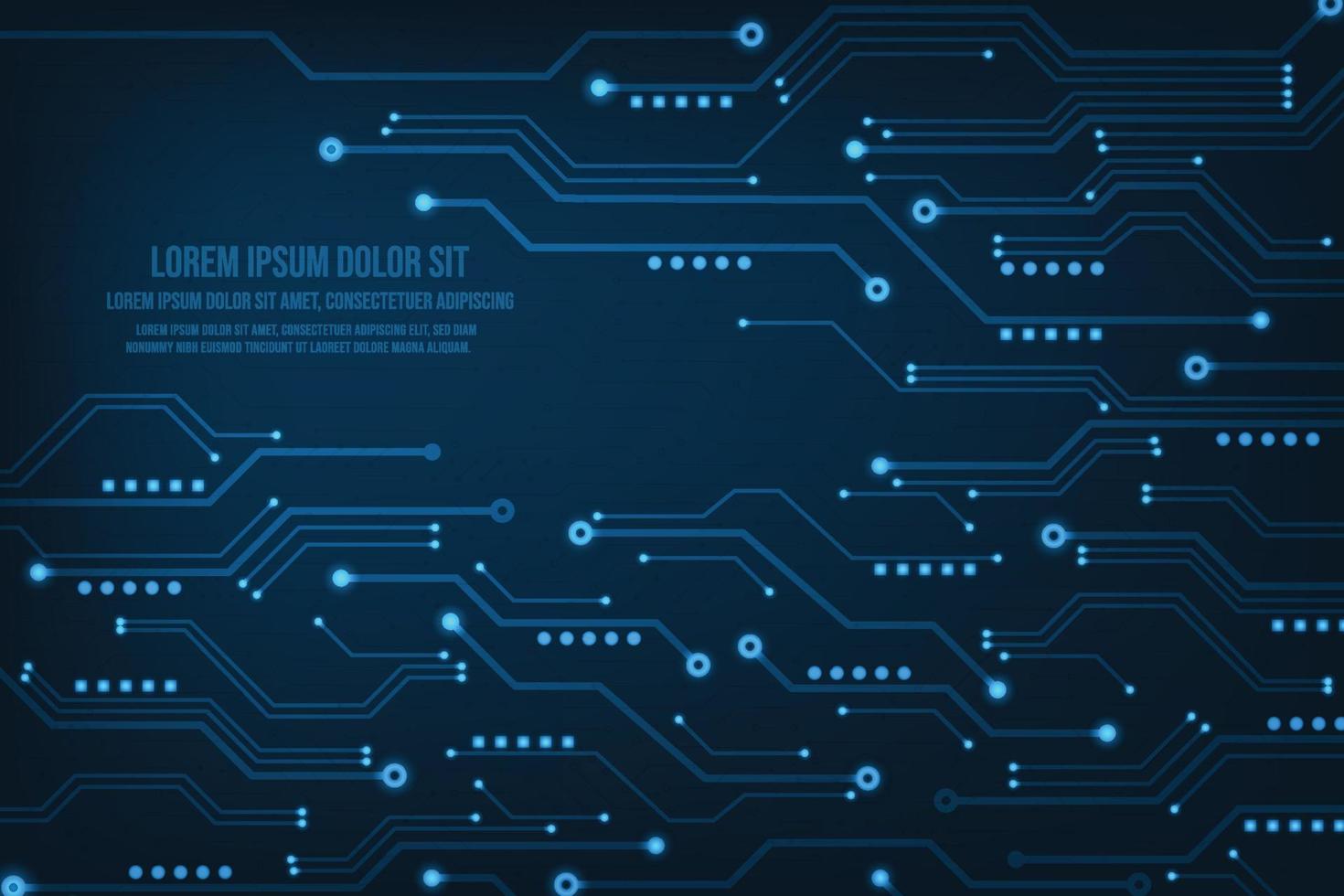 Vector abstract futuristic technology circuit board. Banner background design.