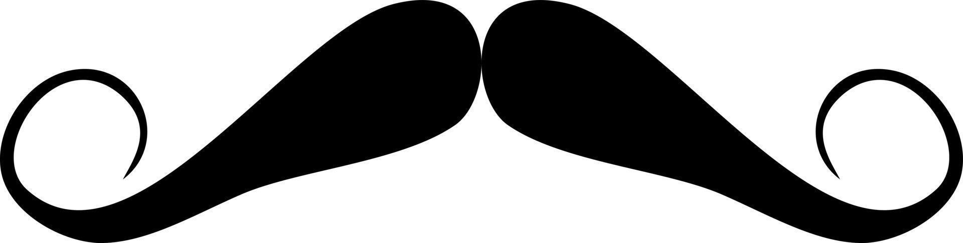 mustache icon in trendy flat style vector
