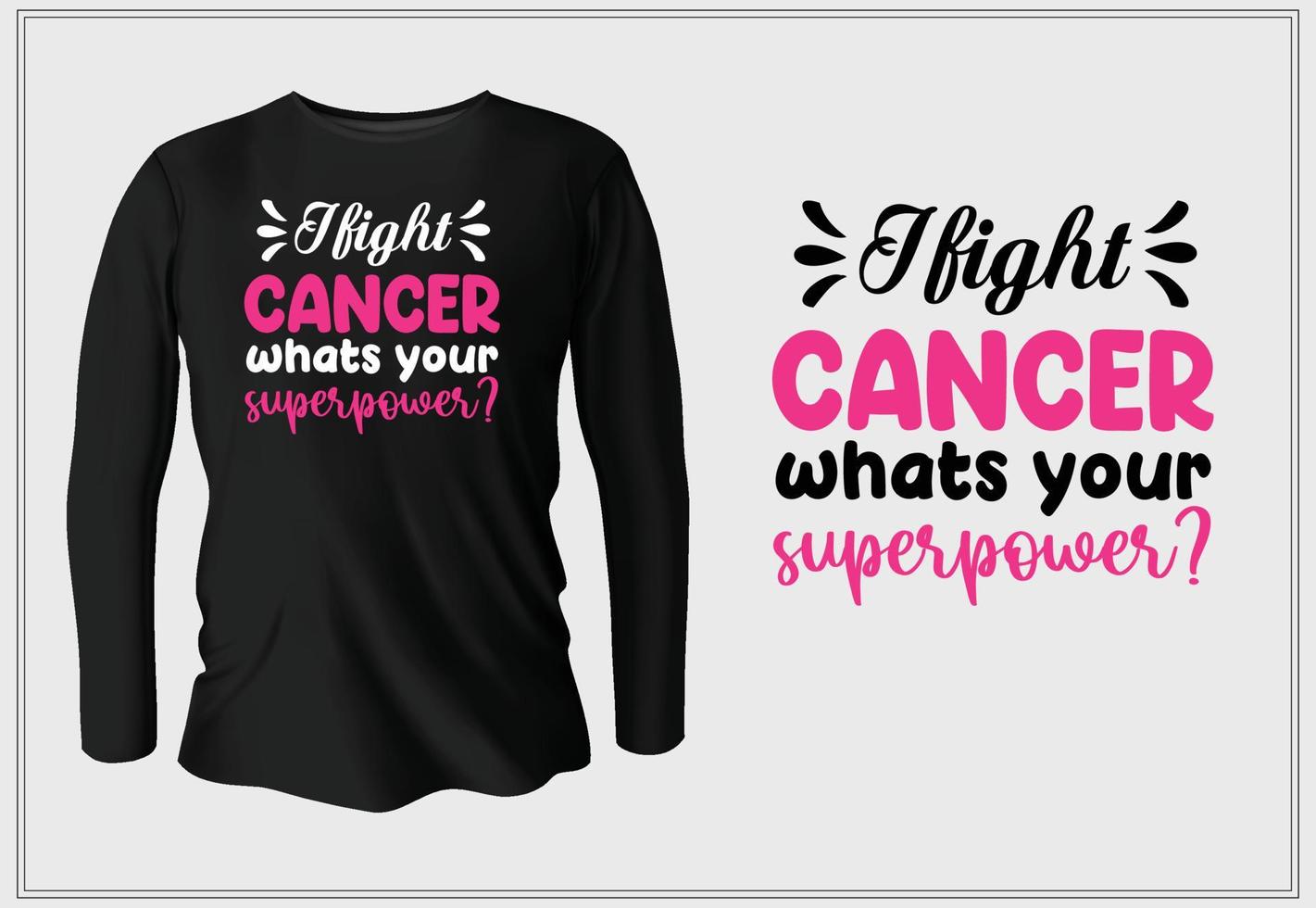 I fight cancer what's your superpower vector