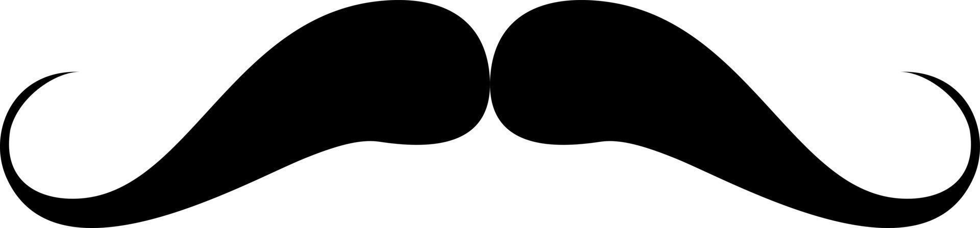 mustache icon in trendy flat style vector