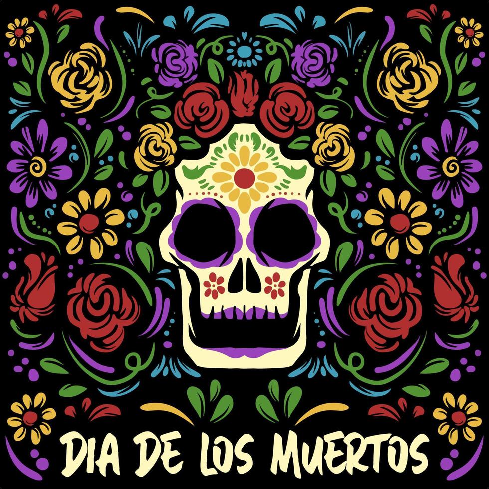 concepto del festival dia de los muertos vector