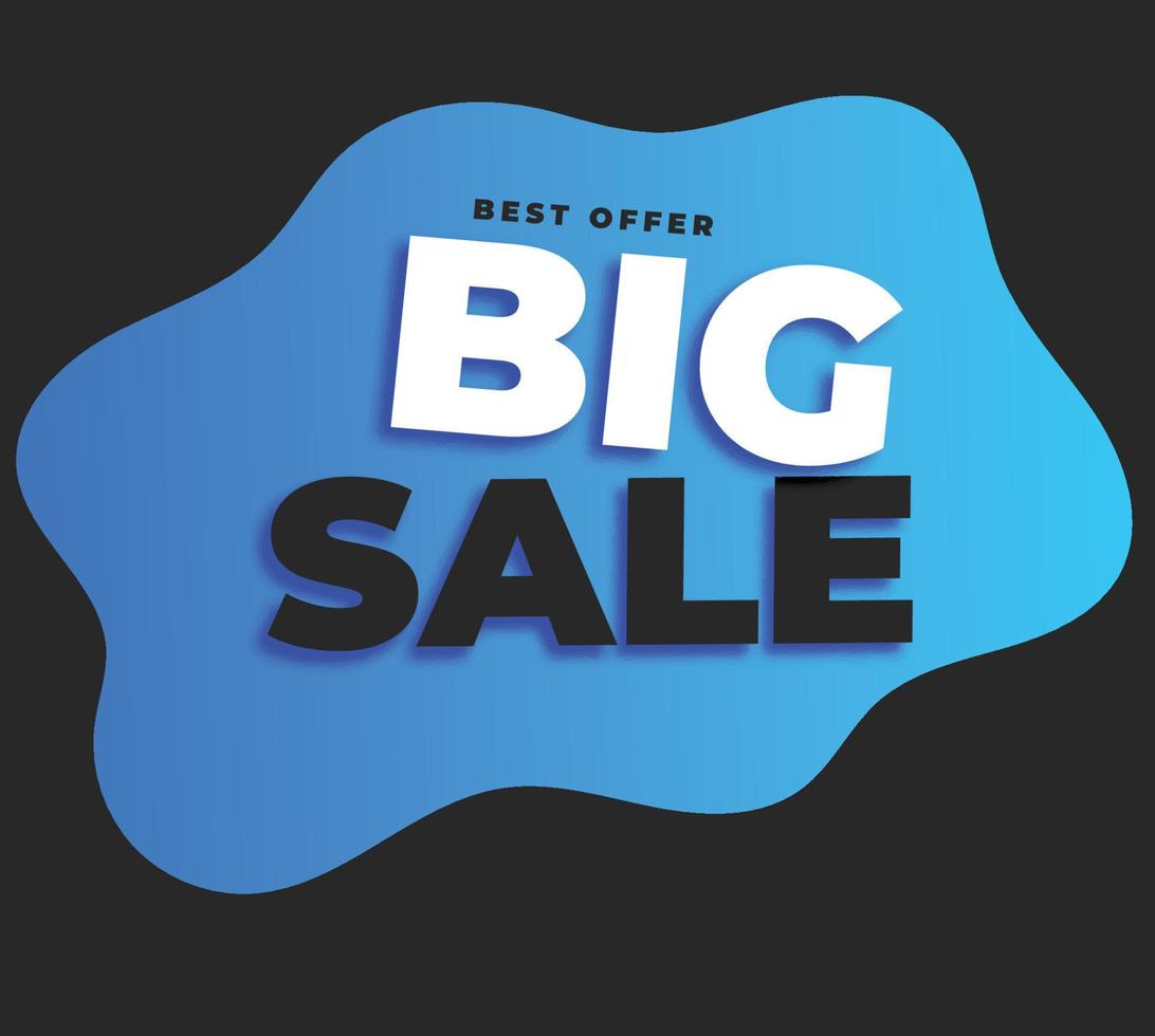 Big sale offer banner template vector