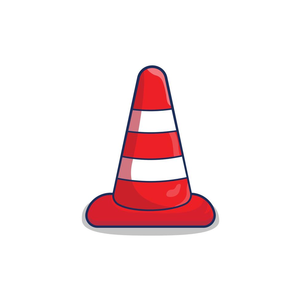 Traffic cone premium vector road divider tool