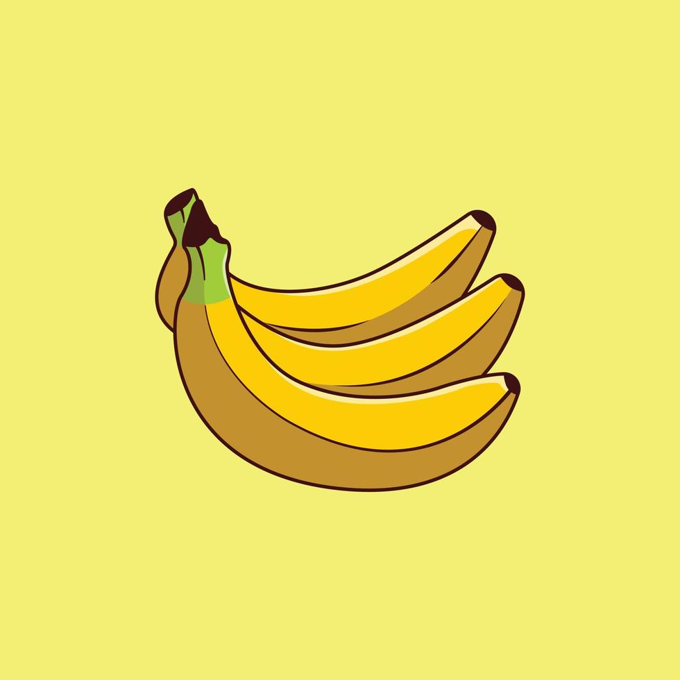 icono de fruta de plátano 3d de vector libre